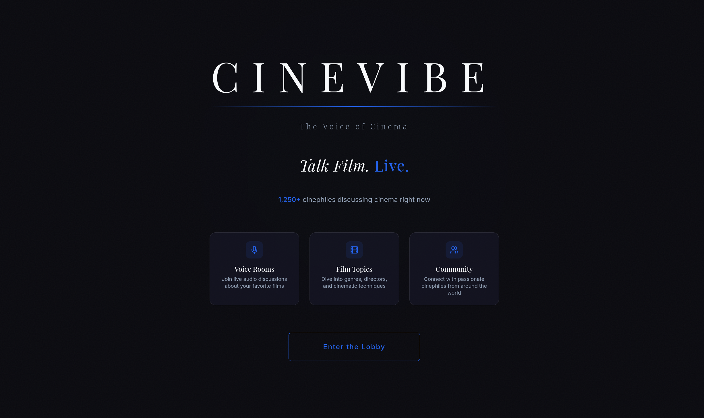 CineVibe preview